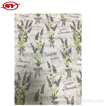 Wholesale nappe de Peva sauvegardée avec flanelle